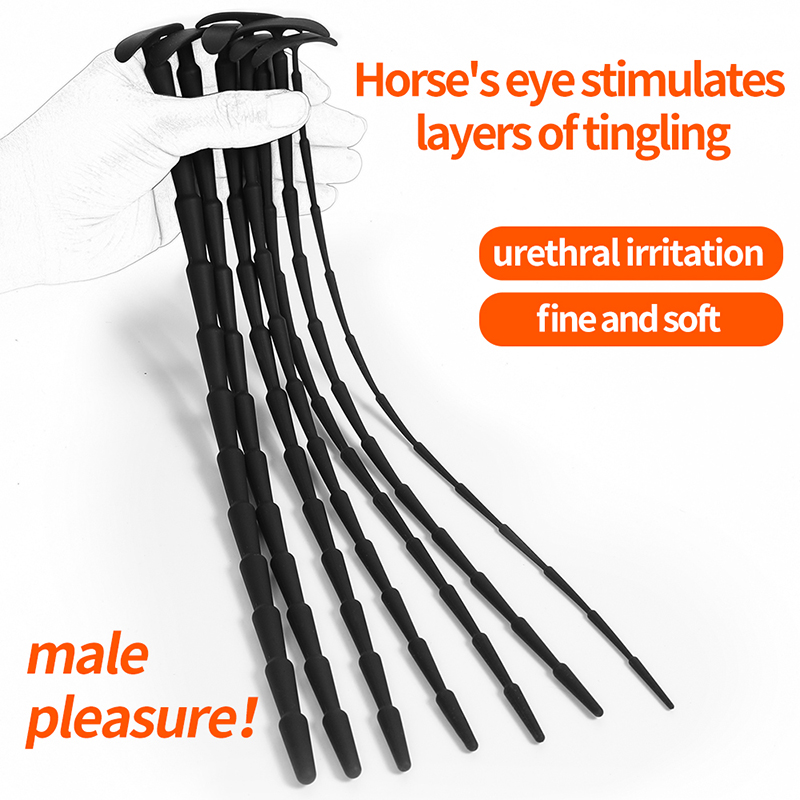 Lunge Line Horse - Bouchon urétral Long en Silicone souple,