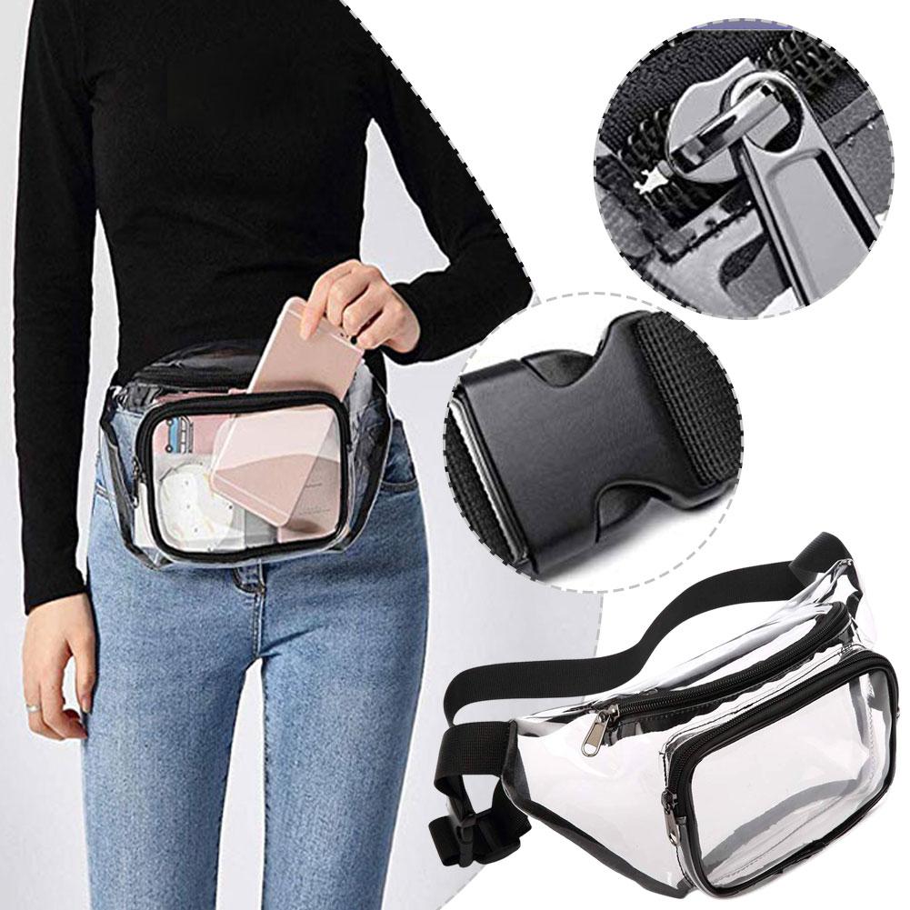Outdoor Sport Bag - Sac banane transparent multi-poches imperméable avec