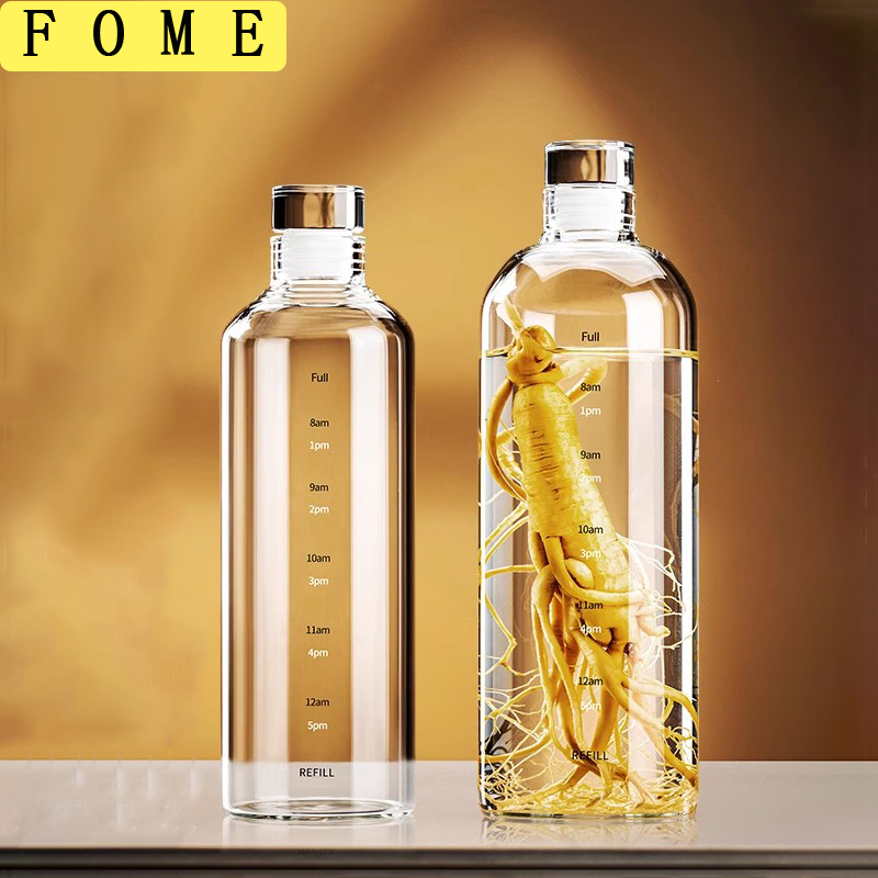 Outdoor Sport Glass Water Bottle - FOME bouteille d'eau de Sport en