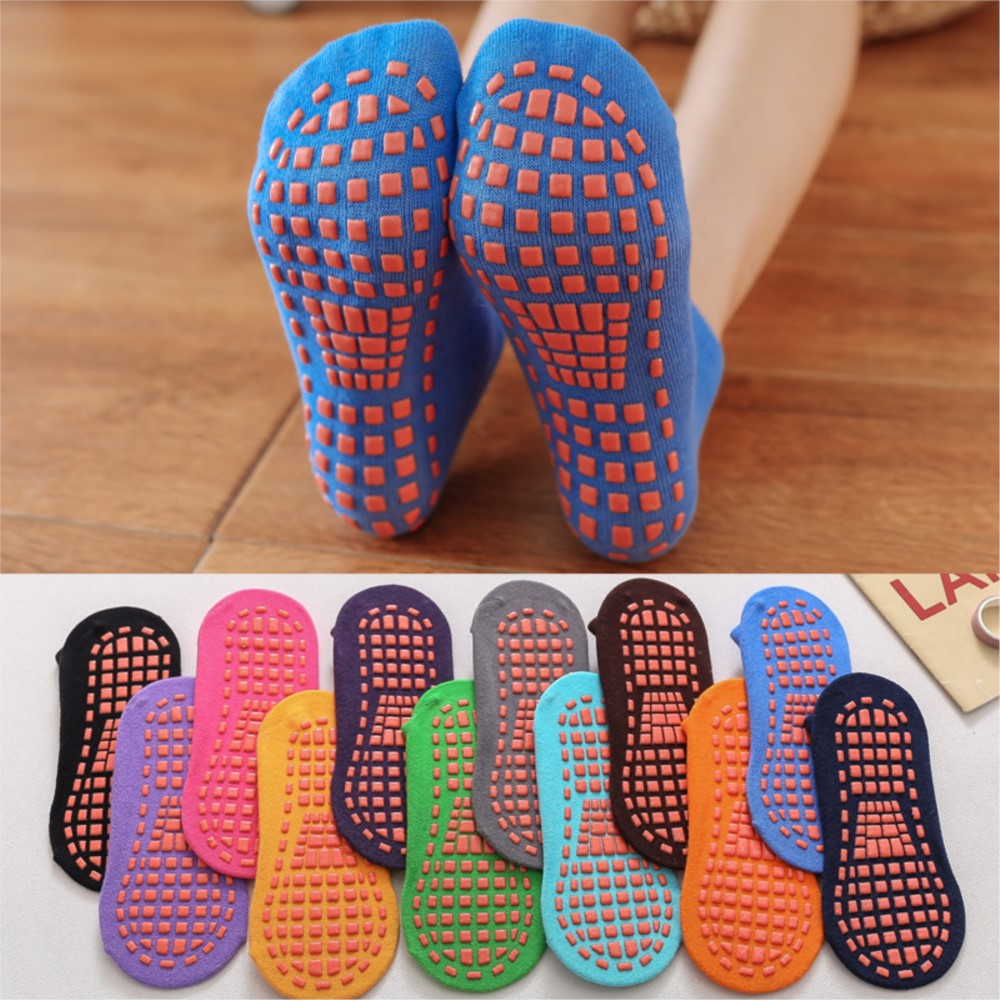 Trampoline Park Sock - Chaussettes antidérapantes pour enfants et adultes,
