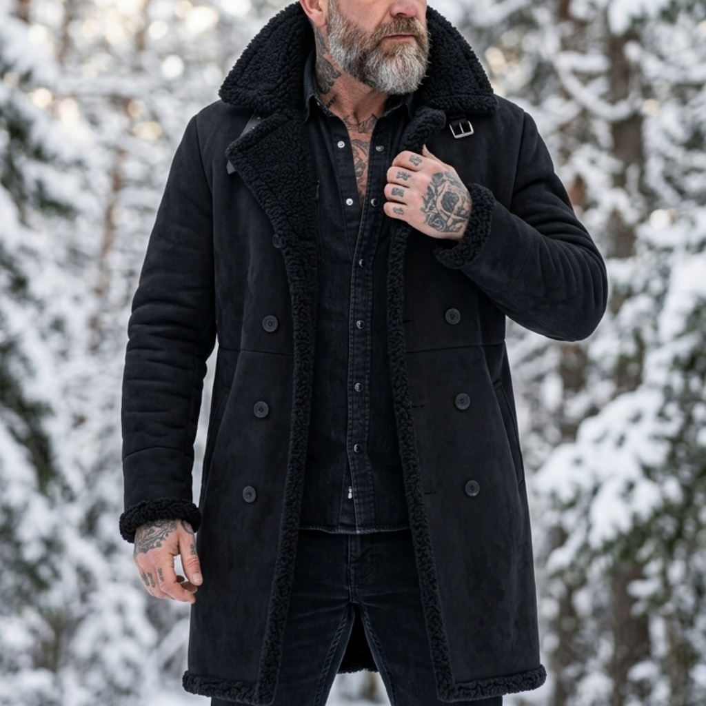 Outdoor Sport Winter Jacket - Veste d'hiver pour homme en faux
