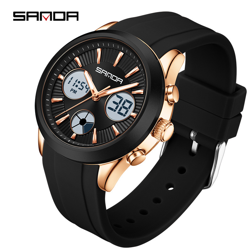 Outdoor Sport Smart Watch - Montre électronique SANDA lumineuse, multifonctionnelle, sportive,