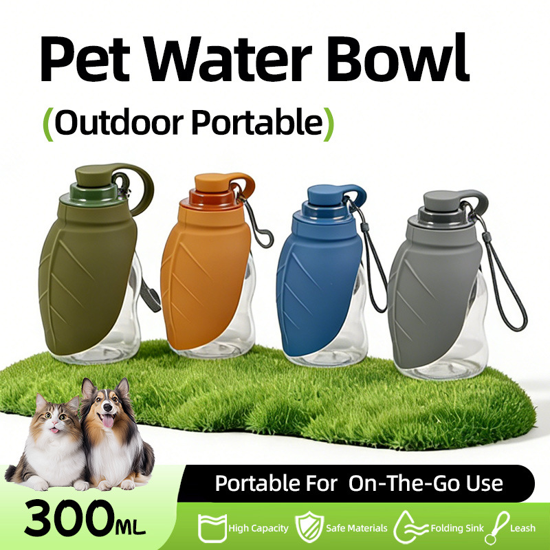 Outdoor Sport Glass Water Bottle - Bouteille d'eau portable pour chien, en