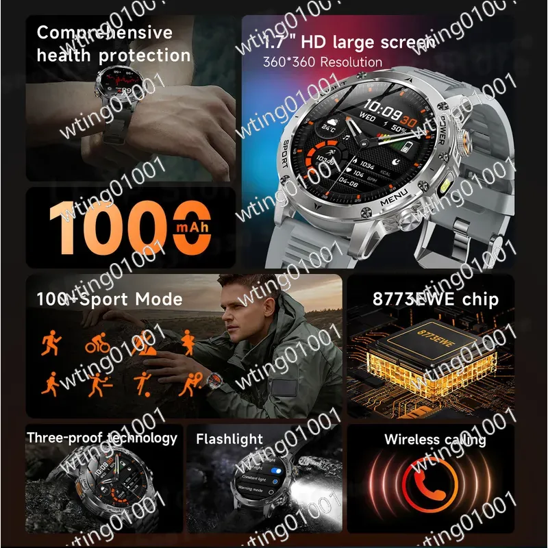 Montre connectée AK87 avec lam - Outdoor Sport Smart Watch avis et prix