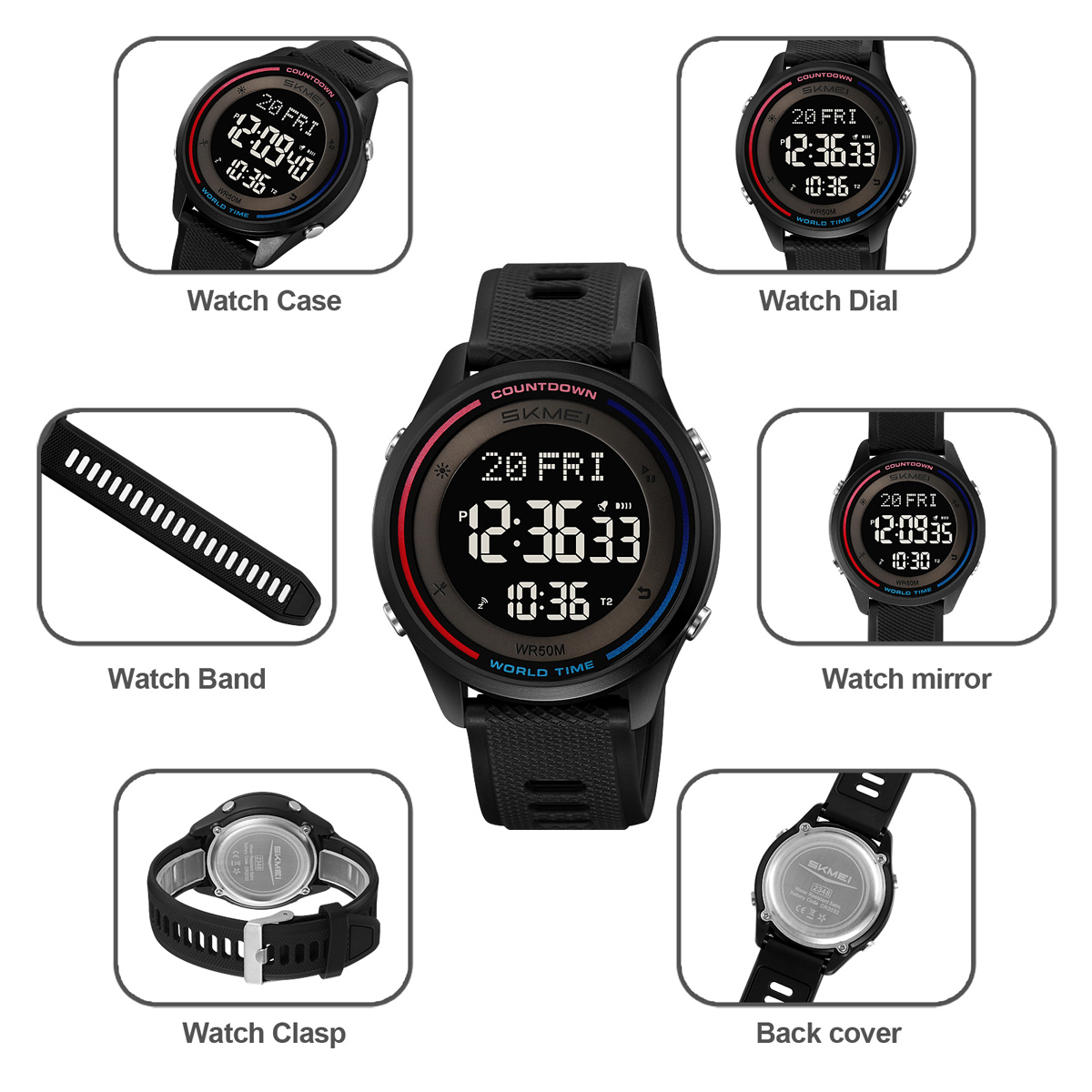 SKMEI Mode Militaire Numérique - Outdoor Sports List avis et prix
