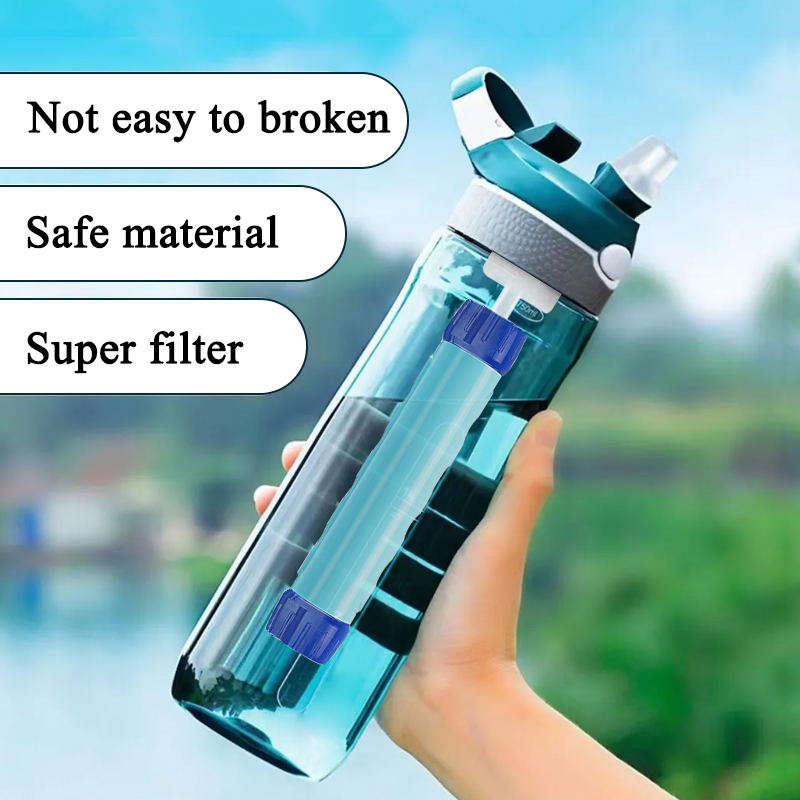 Bouteille filtrante d'eau hydr - Outdoor Sport Glass Water Bottle avis et prix