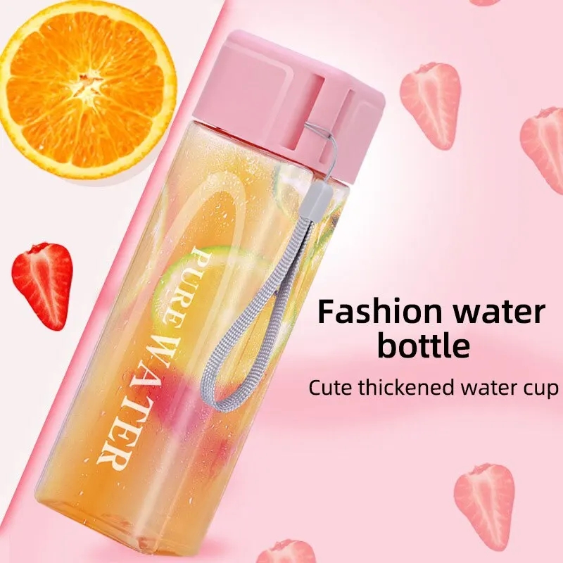 Verre à boire carré transparen - Outdoor Sport Glass Water Bottle avis et prix