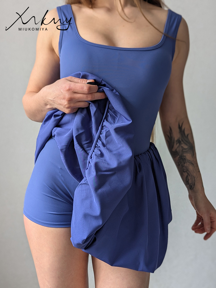 Robe de sport violette avec sh - Outdoor Sport Dress avis et prix