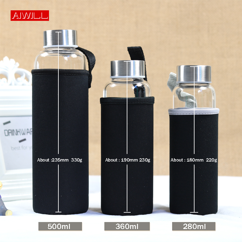 AIWILL – bouteille d'eau de Sp - Outdoor Sport Glass Water Bottle avis et prix