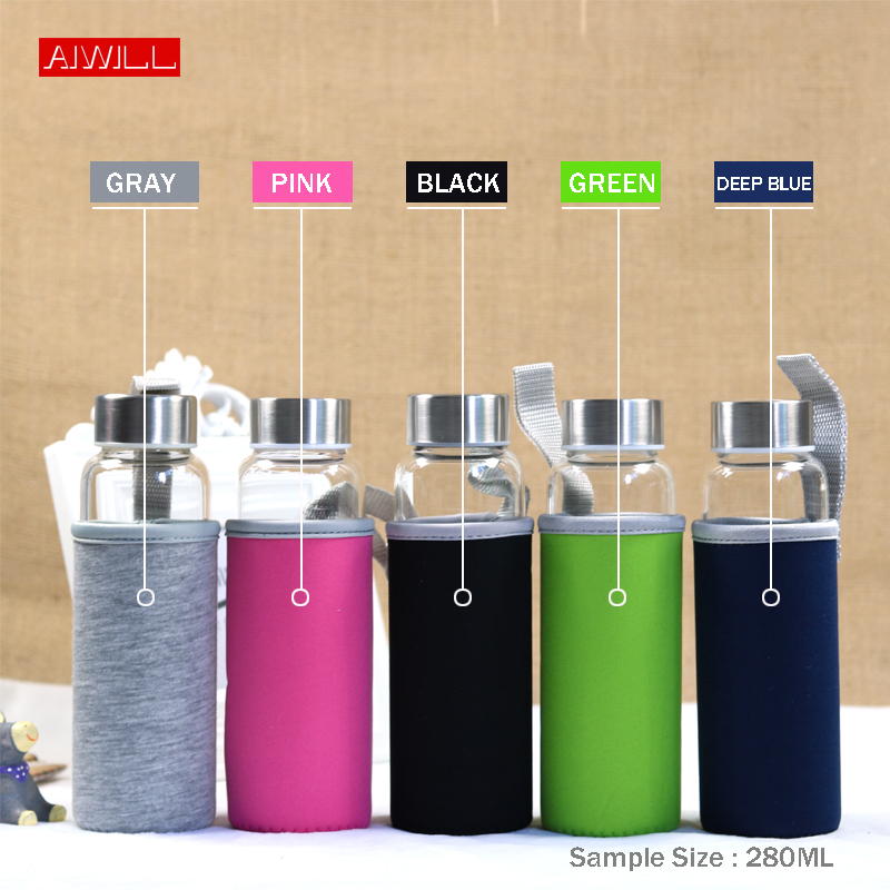 AIWILL – bouteille d'eau de Sp - Outdoor Sport Glass Water Bottle avis et prix