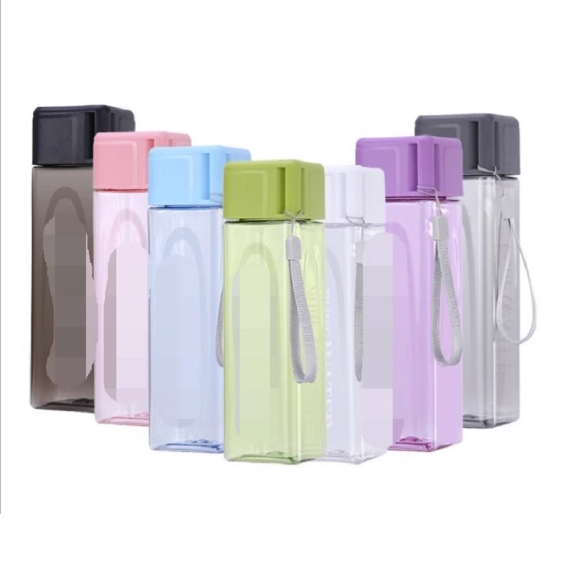 Verre à boire carré transparen - Outdoor Sport Glass Water Bottle avis et prix