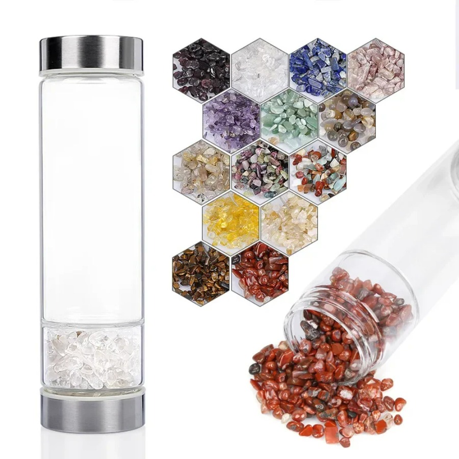 Bouteilles de minerai naturel  - Outdoor Sport Glass Water Bottle avis et prix