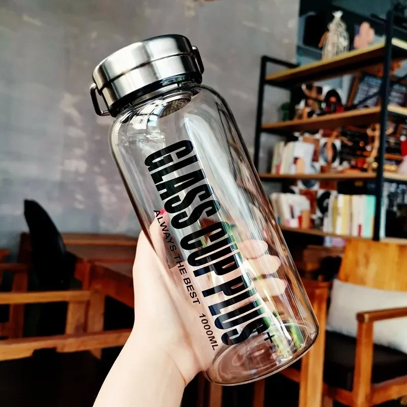 Bouteille d'eau en verre de 2L - Outdoor Sport Glass Water Bottle avis et prix