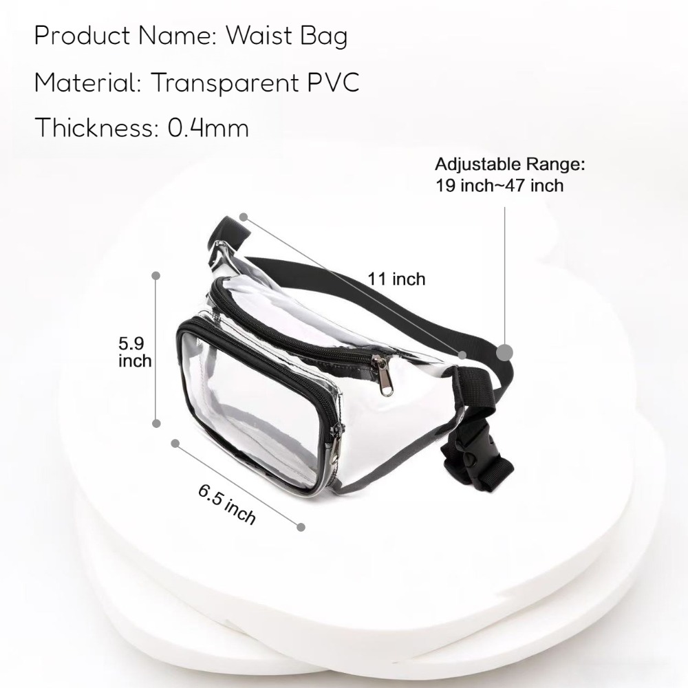 Sac banane transparent en PVC  - Outdoor Sport Bag avis et prix
