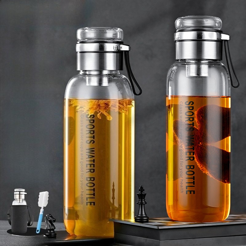 Bouteille d'eau en verre Boros - Outdoor Sport Glass Water Bottle avis et prix