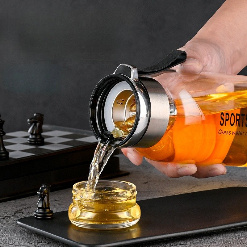 Bouteille d'eau en verre Boros - Outdoor Sport Glass Water Bottle avis et prix